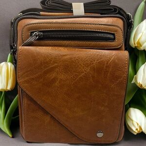Brown Leather Men's Bag